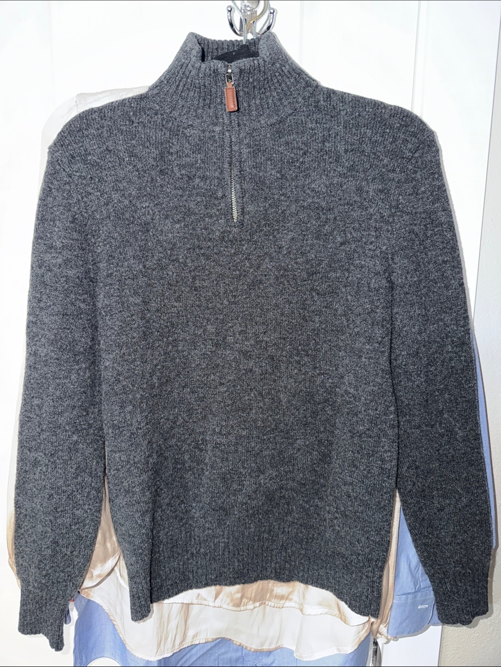 Bonobos Charcoal Half-Zip Knit Sweater